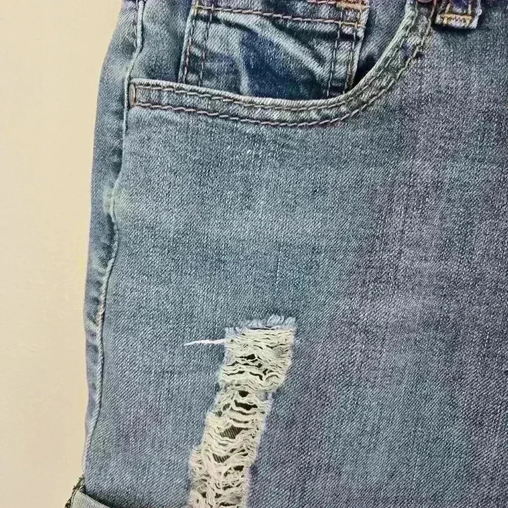 Earl Jeans Jean Shorts Women's Denim  Distressed Size 4 - Picture 4 of 8